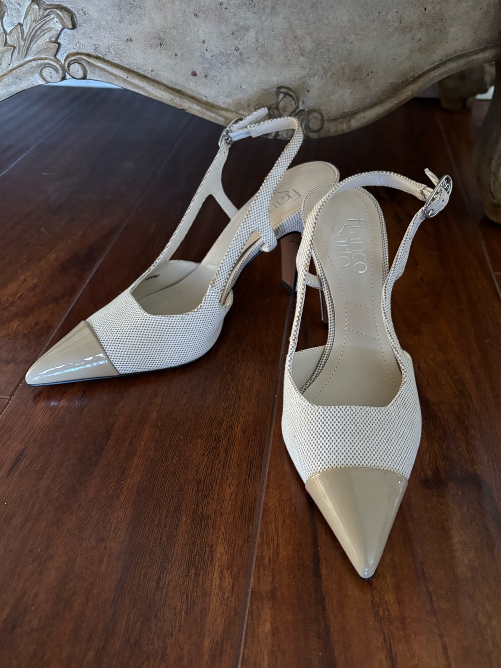 Franco Sarto Sabrina Two-Tone Slingback Heels